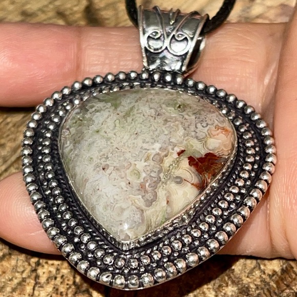 Crazy Lace Agate Pendant 2 1/4” - Picture 7 of 15